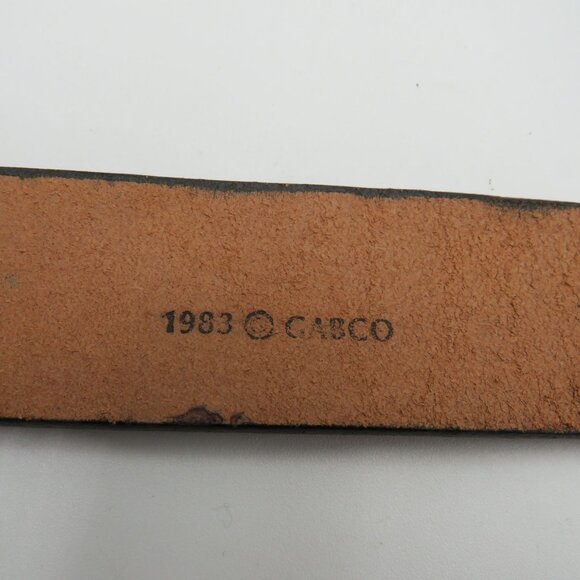 Firefighter Belt Size XL Kat Kuszak Vintage Embossed Leather Fire Truck Rescue - Picture 16 of 16